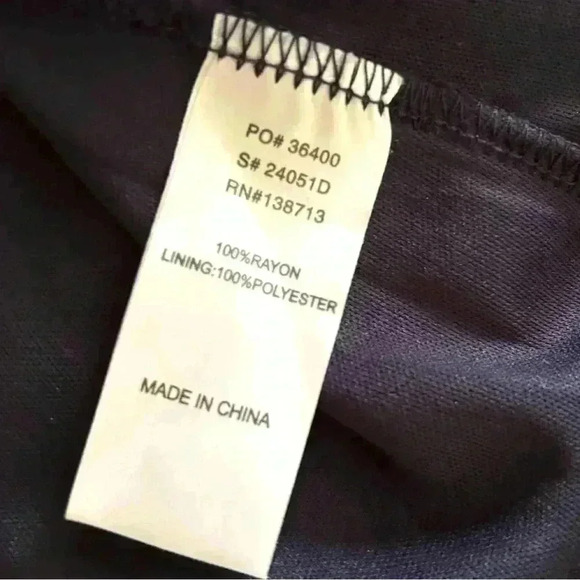 Altar’d State Navy/Pink Floral Long Sleeve Rayon Hippie 70’s Mini Dress Size L - Picture 14 of 14